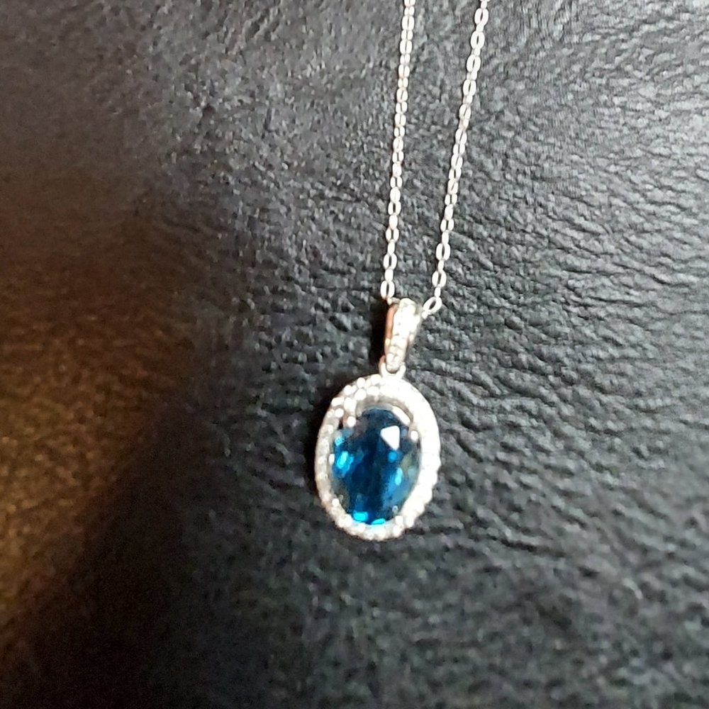 BLUE TOPAZ PENDANT